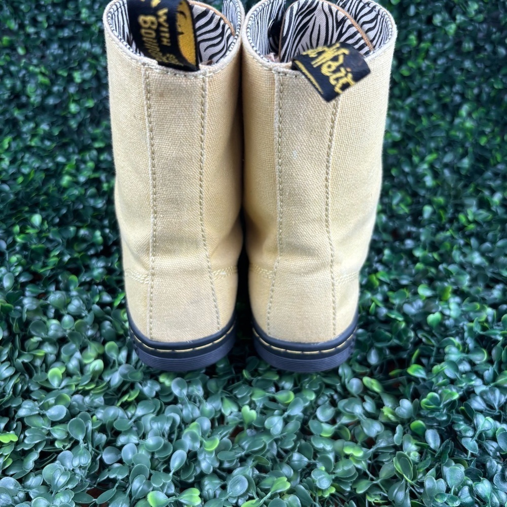 DR.MARTENS STRATFORD 9-EYE FOLD DOWN CANVAS BOOTS SIZE 6WOMAN - Picture 4 of 8